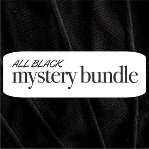 15 piece all black mystery bundle size xs/small